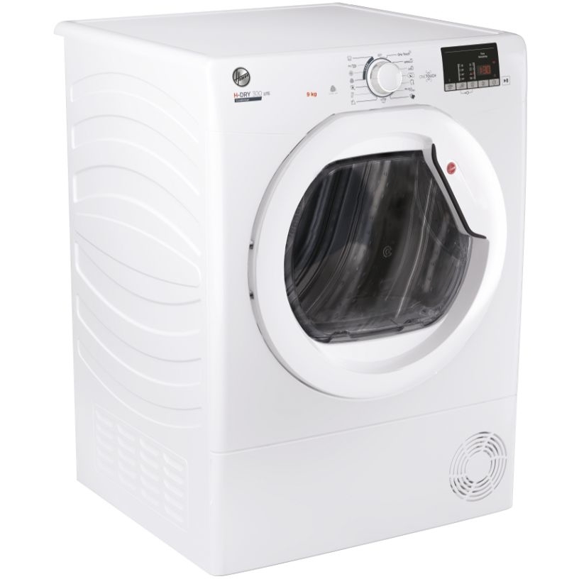 Hoover HLE C9DG-80 Condenser Tumble Dryer, 9kg, White, B Rated