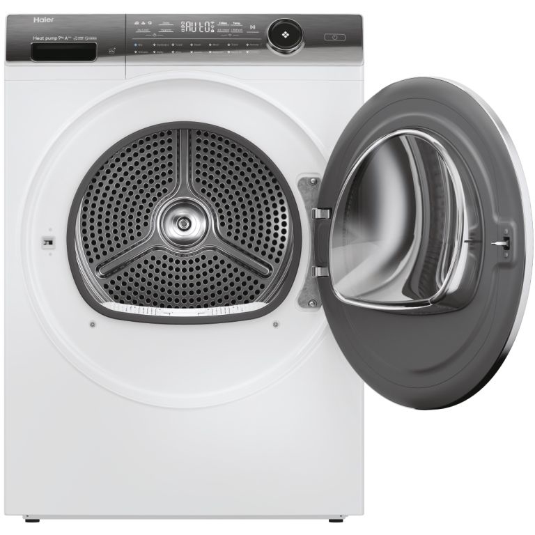 Haier HD90-A3Q979U1-UK Heat Pump Tumble Dryer, 9kg, White, A+++ Rated