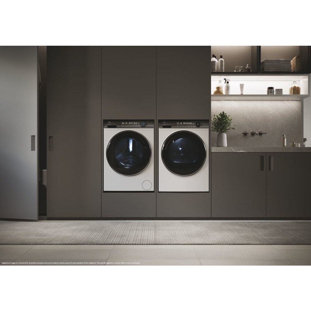 Haier HD90-A3Q979U1-UK Heat Pump Tumble Dryer, 9kg, White, A+++ Rated