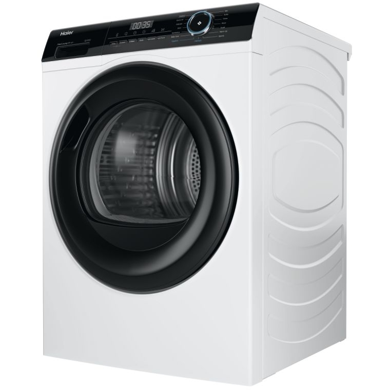 Haier HD90-A2939 I-Pro Series 3 Heat Pump Tumble Dryer, 9kg, White, A++ Rated