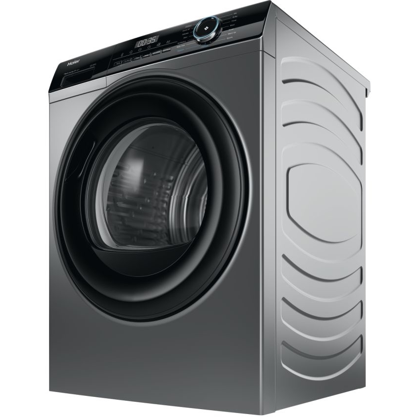 Haier HD90-A2939R-UK I-Pro Series 3 Heat Pump Tumble Dryer, 9kg, Grey, A++ Rated