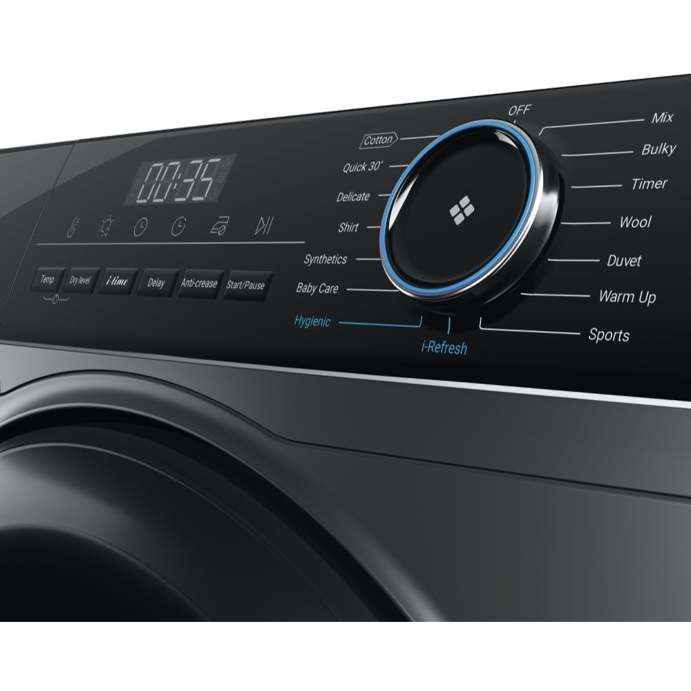 Haier HD100-A2939R Heat Pump Tumble Dryer, 10kg, Grey, A++ Rated
