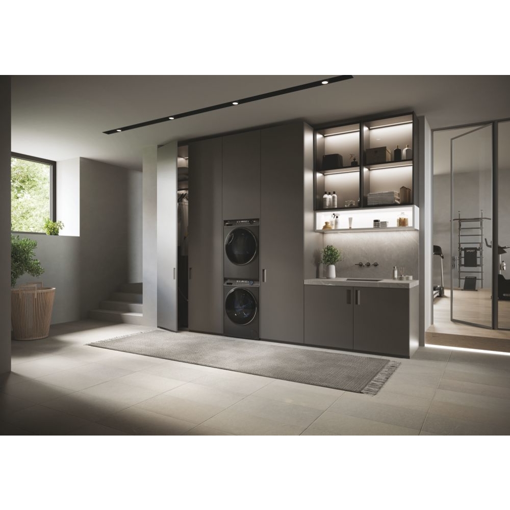 Haier HD90-A3Q979RU1 I-Pro Series 7 Plus Heat Pump Tumble Dryer, 9kg, Grey, A+++ Rated