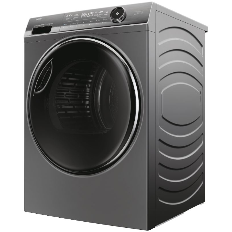 Haier HD90-A3Q979RU1 I-Pro Series 7 Plus Heat Pump Tumble Dryer, 9kg, Grey, A+++ Rated