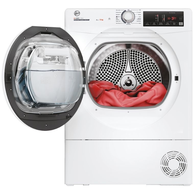 Hoover HRE H9A3TE-80/N Heat Pump Tumble Dryer, 9kg, White, A+++ Rated
