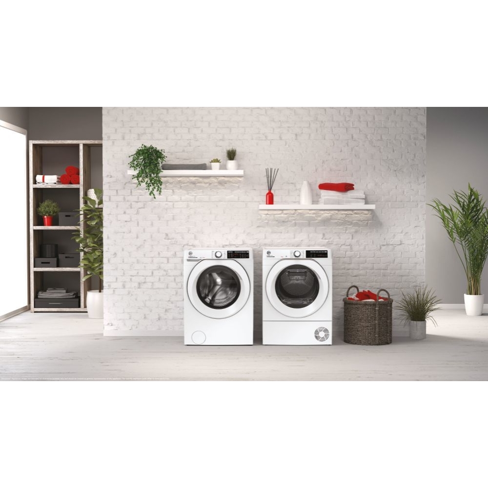 Hoover NDE H9A3TCE-80/N Heat Pump Tumble Dryer, 9kg, White, A+++ Rated