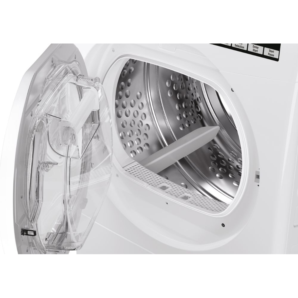 Hoover HLE H9A3TE-80/N Heat Pump Tumble Dryer, 9kg, White, A+++ Rated