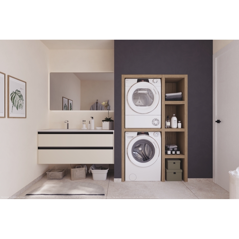 Candy ROE H9A3TCE-80/N Heat Pump Tumble Dryer, 9kg, White, A+++ Rated