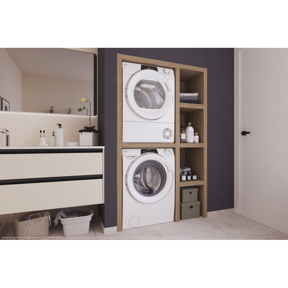 Candy ROE H9A3TCE-80/N Heat Pump Tumble Dryer, 9kg, White, A+++ Rated