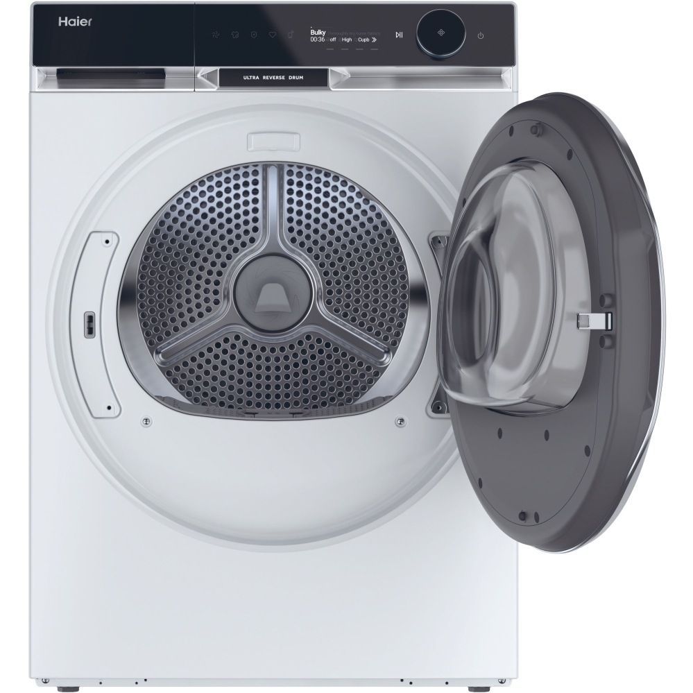 Haier HD90-A3Q397U1 Heat Pump Tumble Dryer, 9kg, White, A+++ Rated