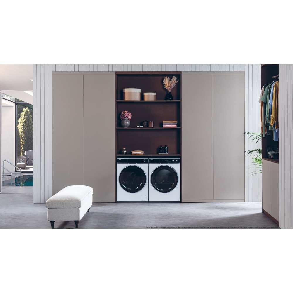 Haier HD90-A3Q397U1 Heat Pump Tumble Dryer, 9kg, White, A+++ Rated