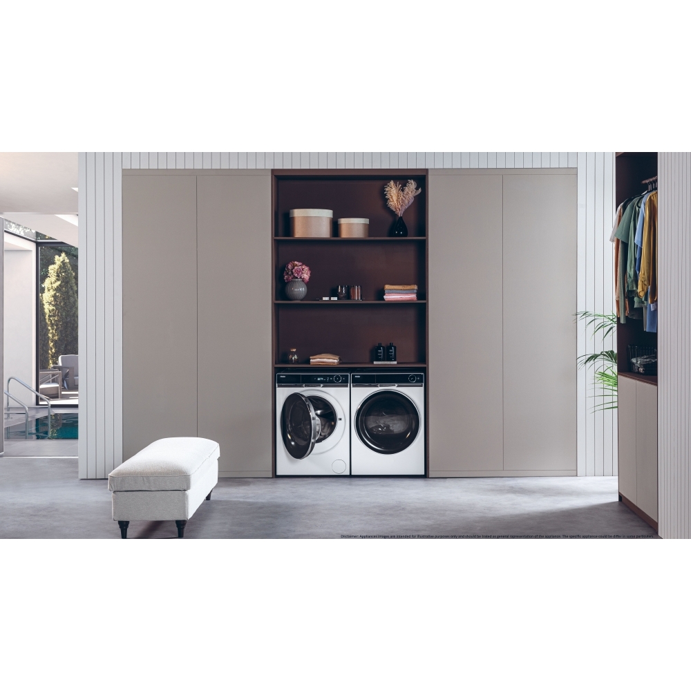 Haier HD90-A3Q397U1 Heat Pump Tumble Dryer, 9kg, White, A+++ Rated