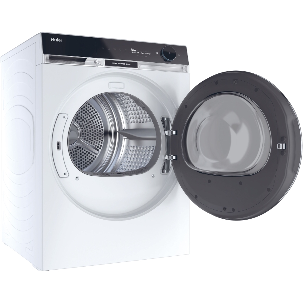 Haier HD90-A3Q397U1 Heat Pump Tumble Dryer, 9kg, White, A+++ Rated