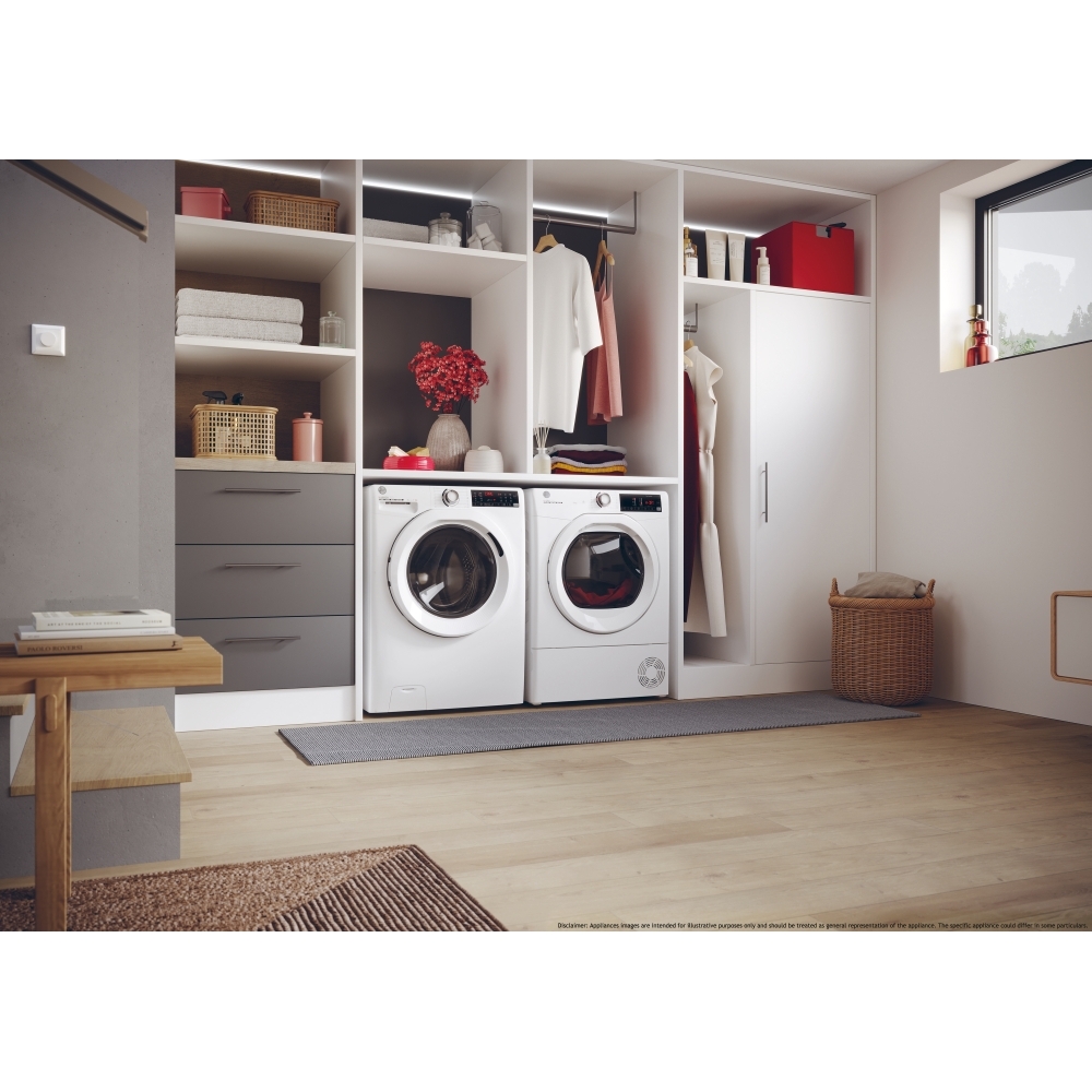 Hoover HRE C10TE-80 H-DRY 350 Condenser Tumble Dryer, 10kg, White, B Rated