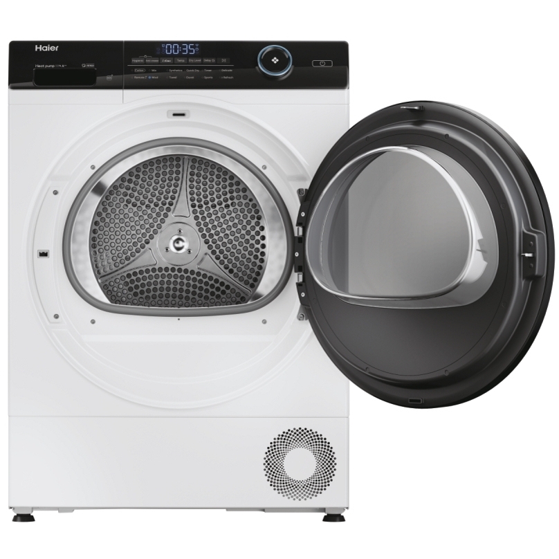 Haier HD110-A2959E-UK Heat Pump Tumble Dryer, 11kg, White, A++ Rated