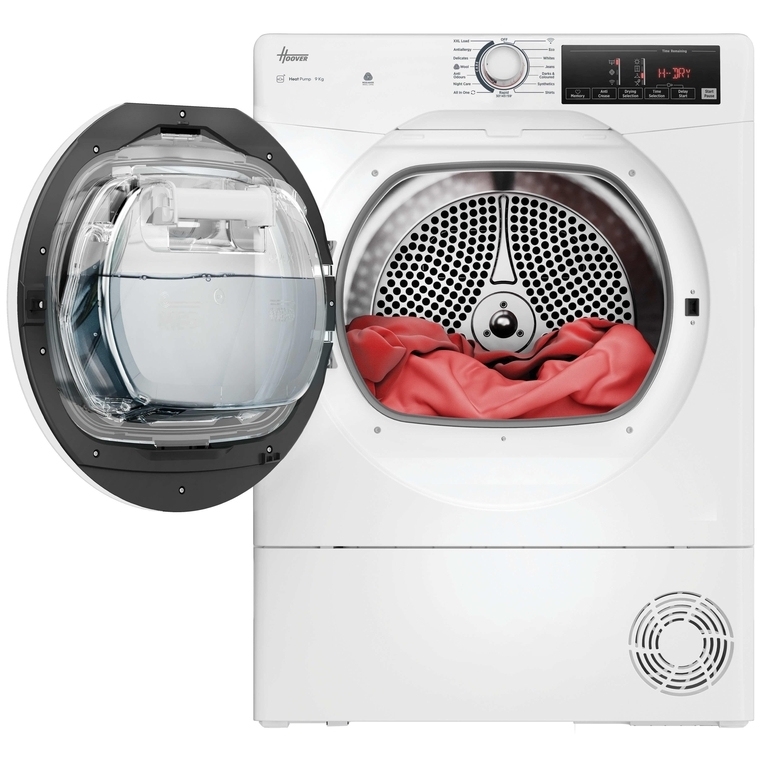 Hoover HRE H9N2TE-80 Heat Pump Tumble Dryer, 9kg, White, A++ Rated