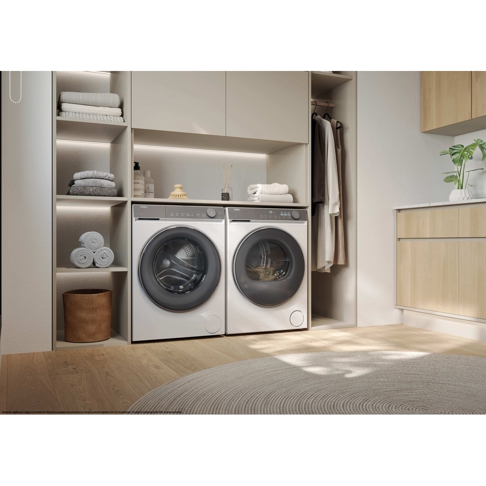 Haier HD90-C367U1-UK Heat Pump Tumble Dryer, 9kg, White, A++ Rated