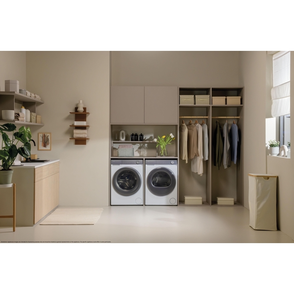 Haier HD90-C367U1-UK Heat Pump Tumble Dryer, 9kg, White, A++ Rated