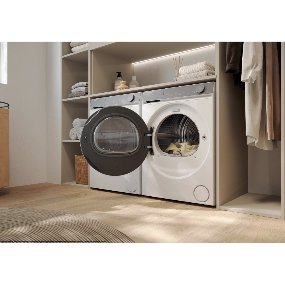 Haier HD100-C367U1-UK Heat Pump Tumble Dryer, 10kg, White, A++ Rated