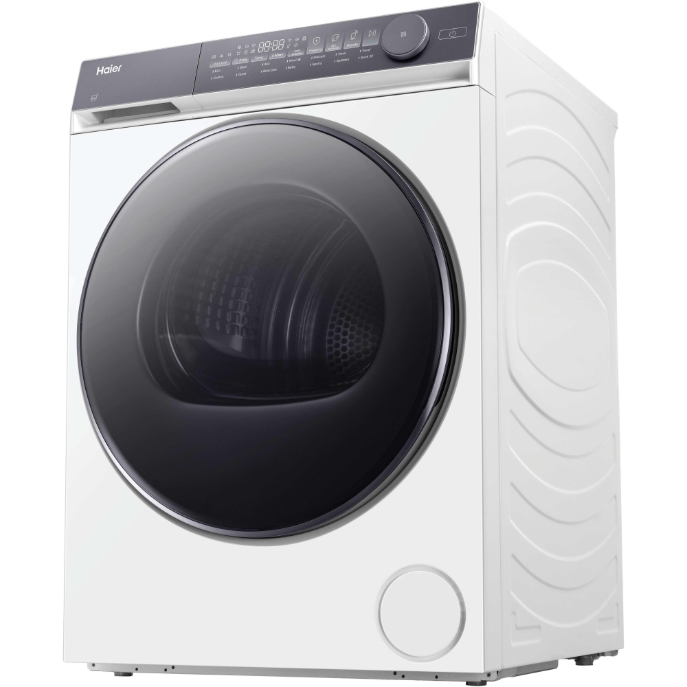 Haier HD100-C367U1-UK Heat Pump Tumble Dryer, 10kg, White, A++ Rated