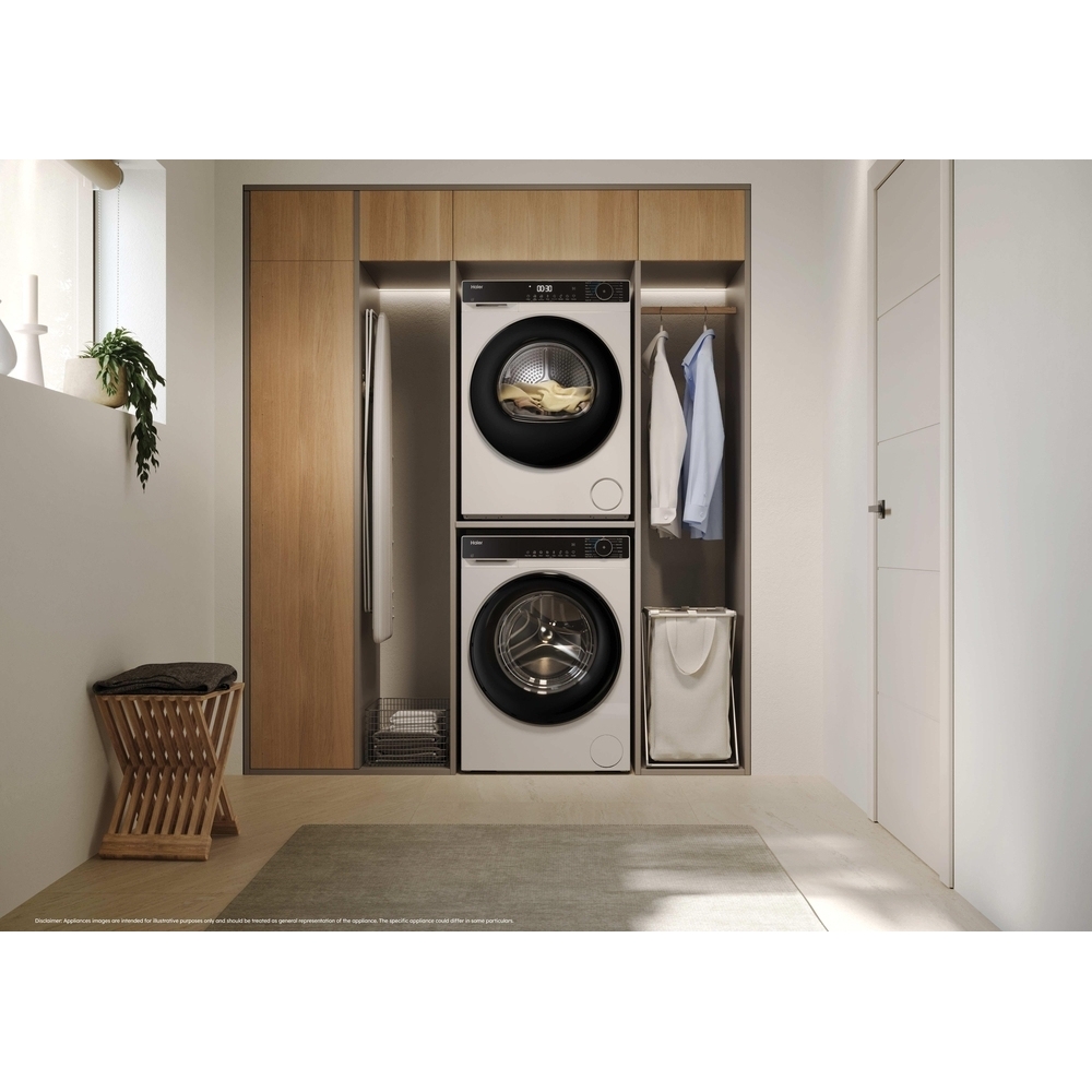 Haier HD120-E357U1-UK Heat Pump Tumble Dryer, 12kg, White, A++ Rated