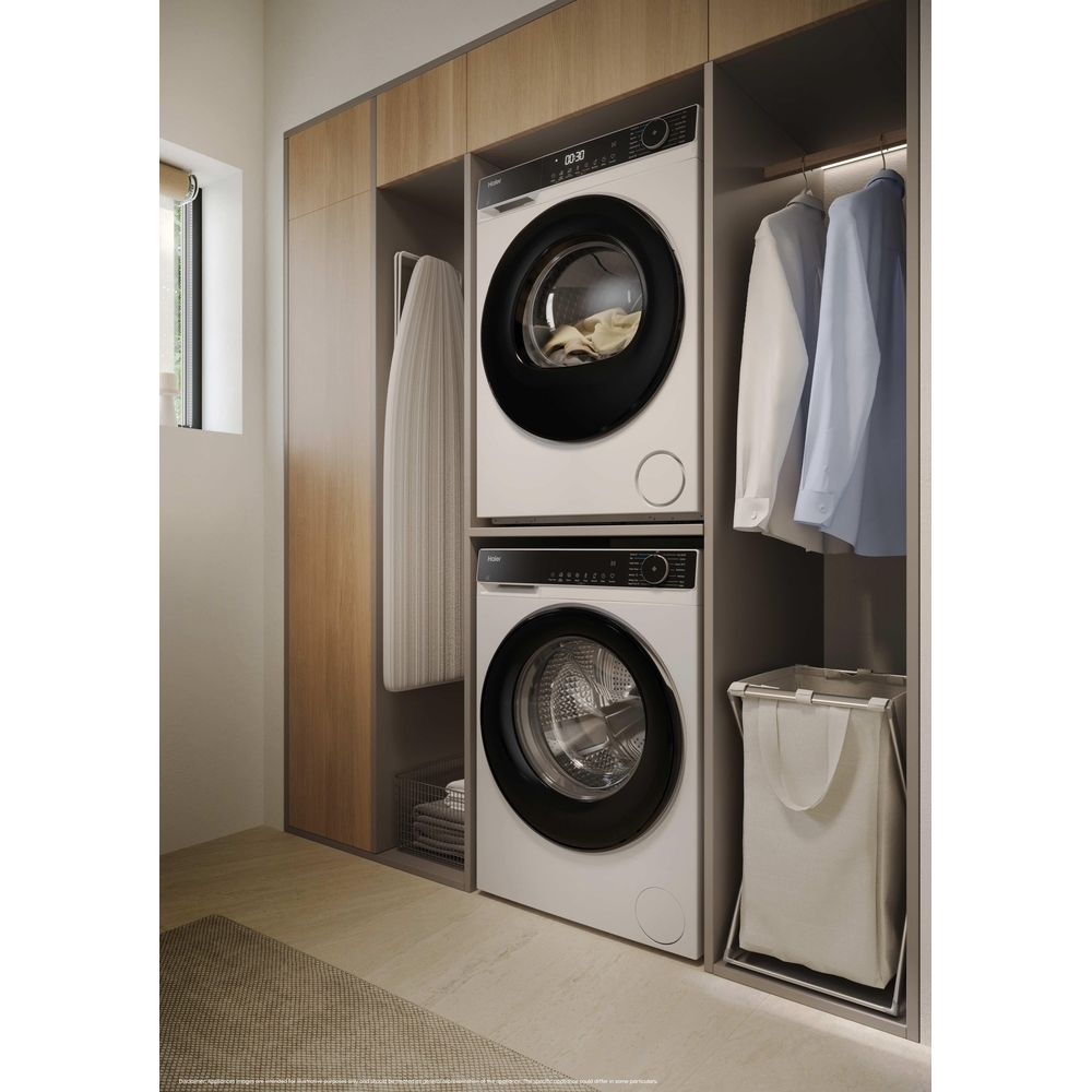 Haier HD120-E357U1-UK Heat Pump Tumble Dryer, 12kg, White, A++ Rated