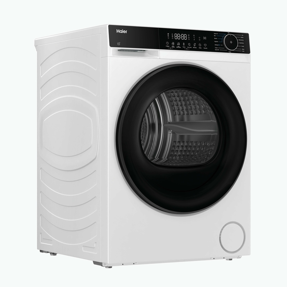 Haier HD120-E357U1-UK Heat Pump Tumble Dryer, 12kg, White, A++ Rated