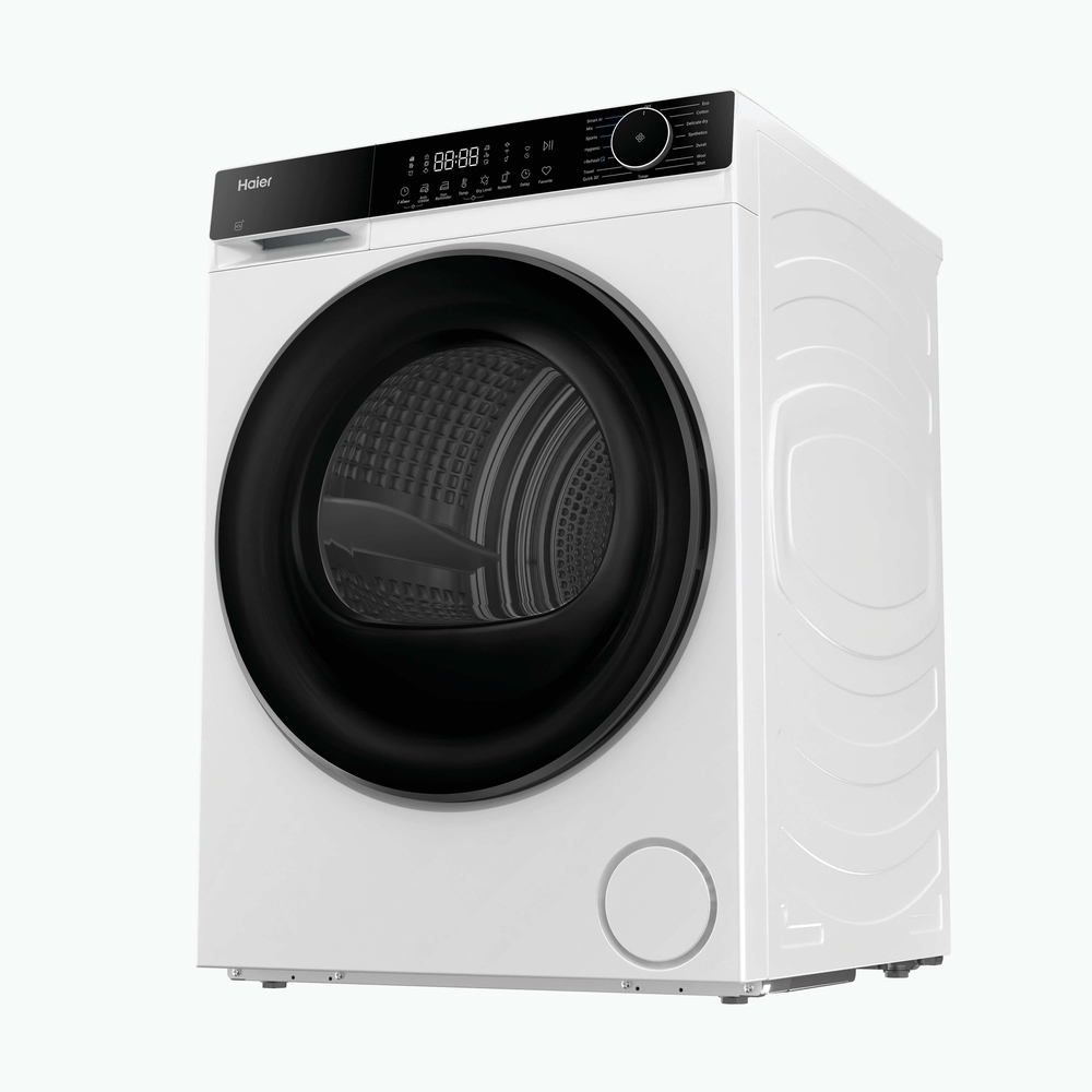 Haier HD120-E357U1-UK Heat Pump Tumble Dryer, 12kg, White, A++ Rated