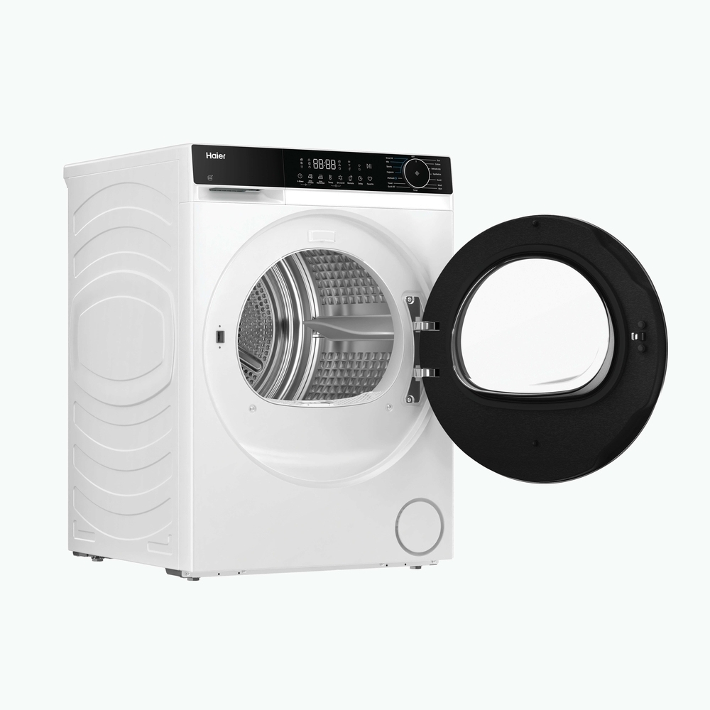 Haier HD120-E357U1-UK Heat Pump Tumble Dryer, 12kg, White, A++ Rated