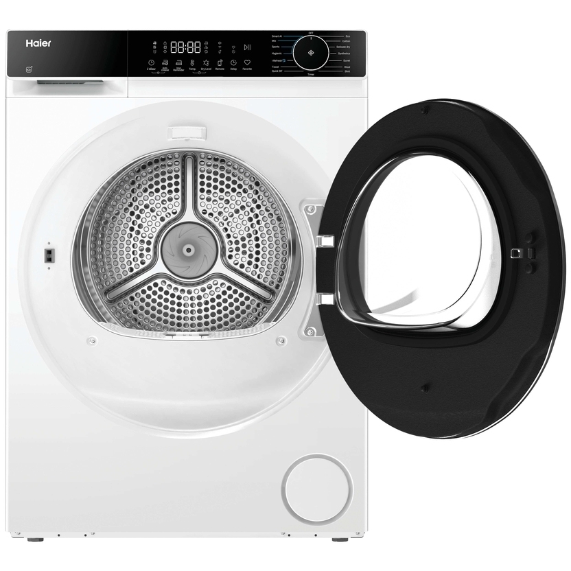 Haier HD120-E357U1-UK Heat Pump Tumble Dryer, 12kg, White, A++ Rated