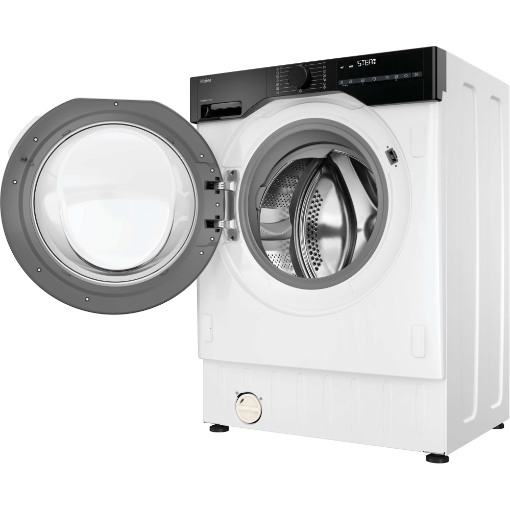 Haier BHA6S69M6D9J-80 Integrated Washing Machine, 9kg, 1600 Spin, White, A Rated