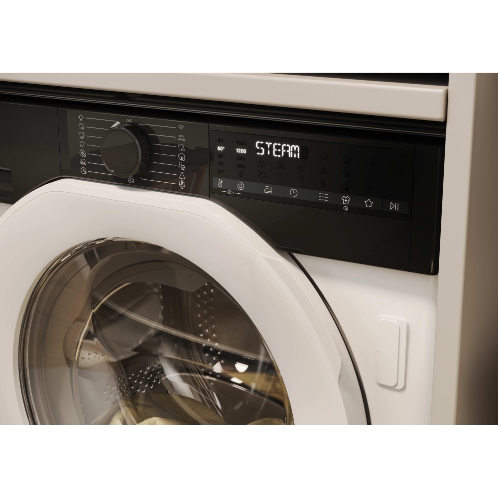 Haier BHA6S69M6D9J-80 Integrated Washing Machine, 9kg, 1600 Spin, White, A Rated