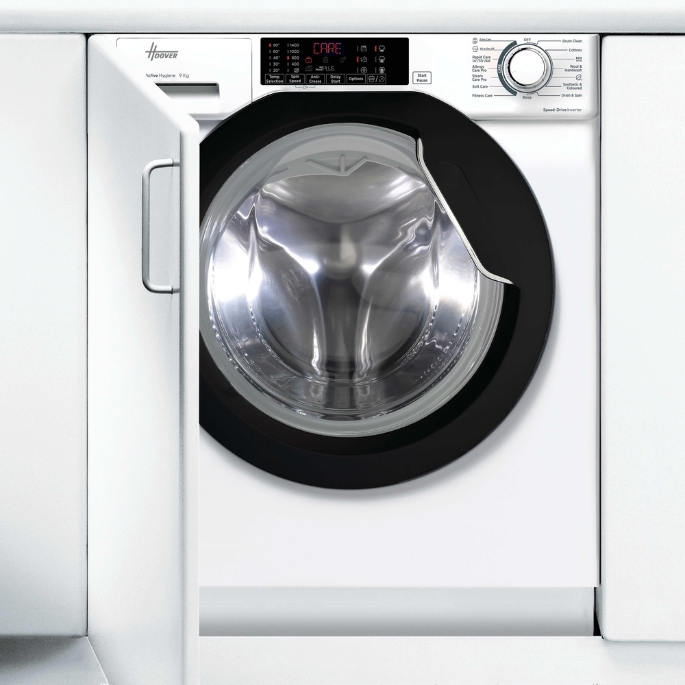 Hoover HBWS 494DMBW5-80 Integrated Washing Machine, 9kg, 1400 Spin, White, A Rated