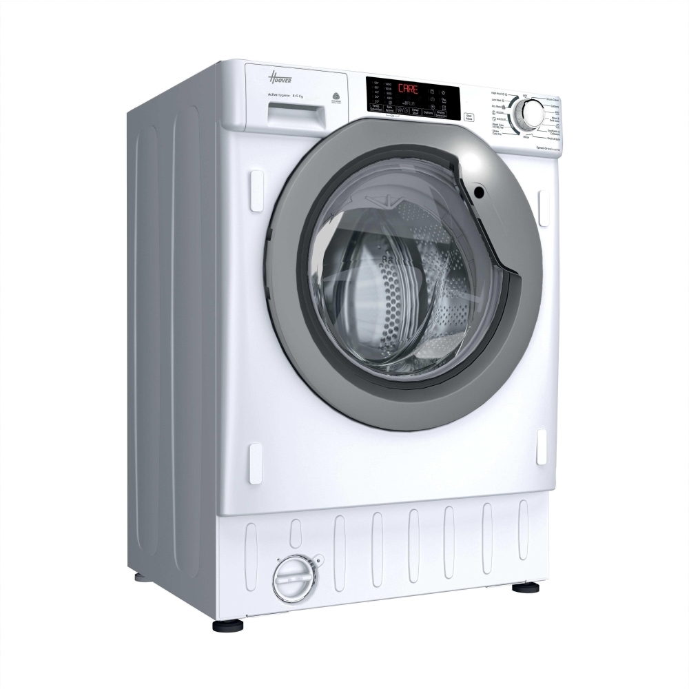 Hoover HBDS 4854DMS5-80 300 Pro Integrated Washer Dryer, 8kg/5kg, 1400 Spin, White, D Rated