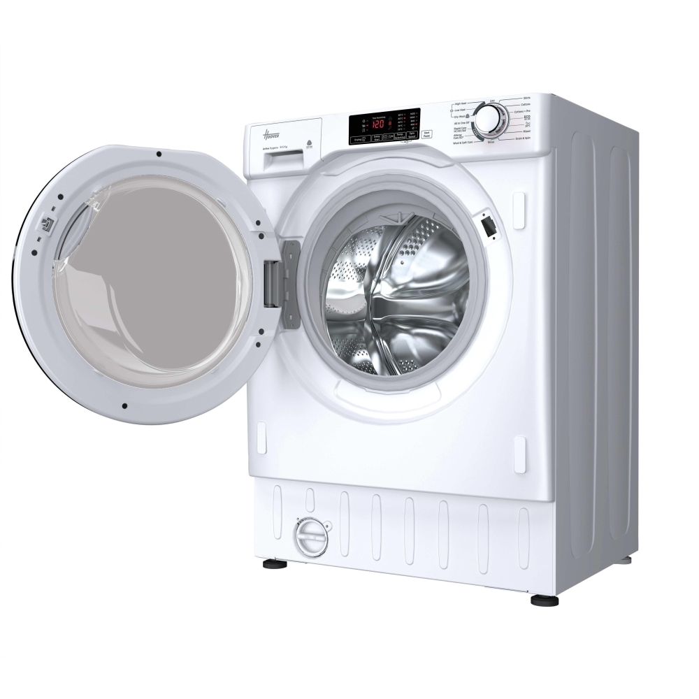 Hoover HBD 485D13-80 Integrated Washer Dryer, 8kg/5kg, 1400 Spin, White, E Rated
