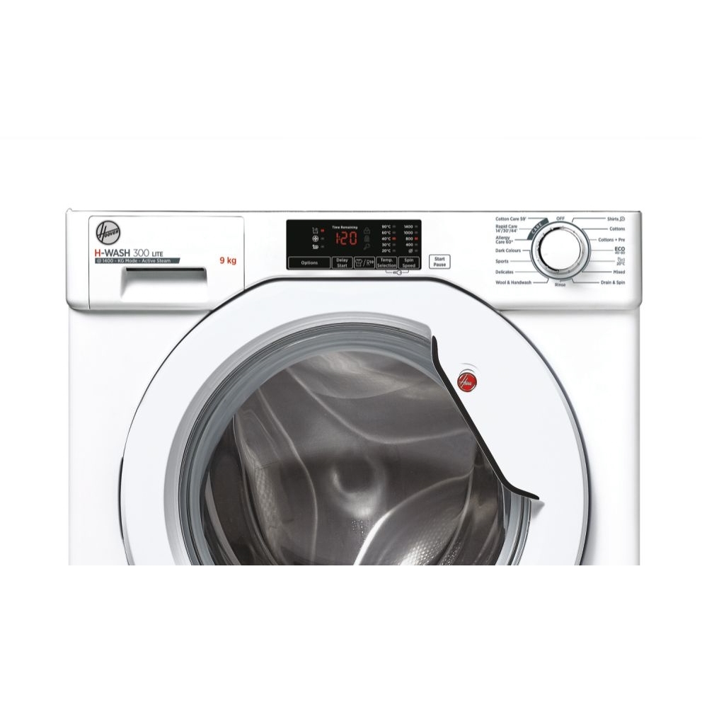 Hoover HBWS 49D1W4J-80 Integrated Washing Machine, 9kg, 1400 Spin, White, B Rated