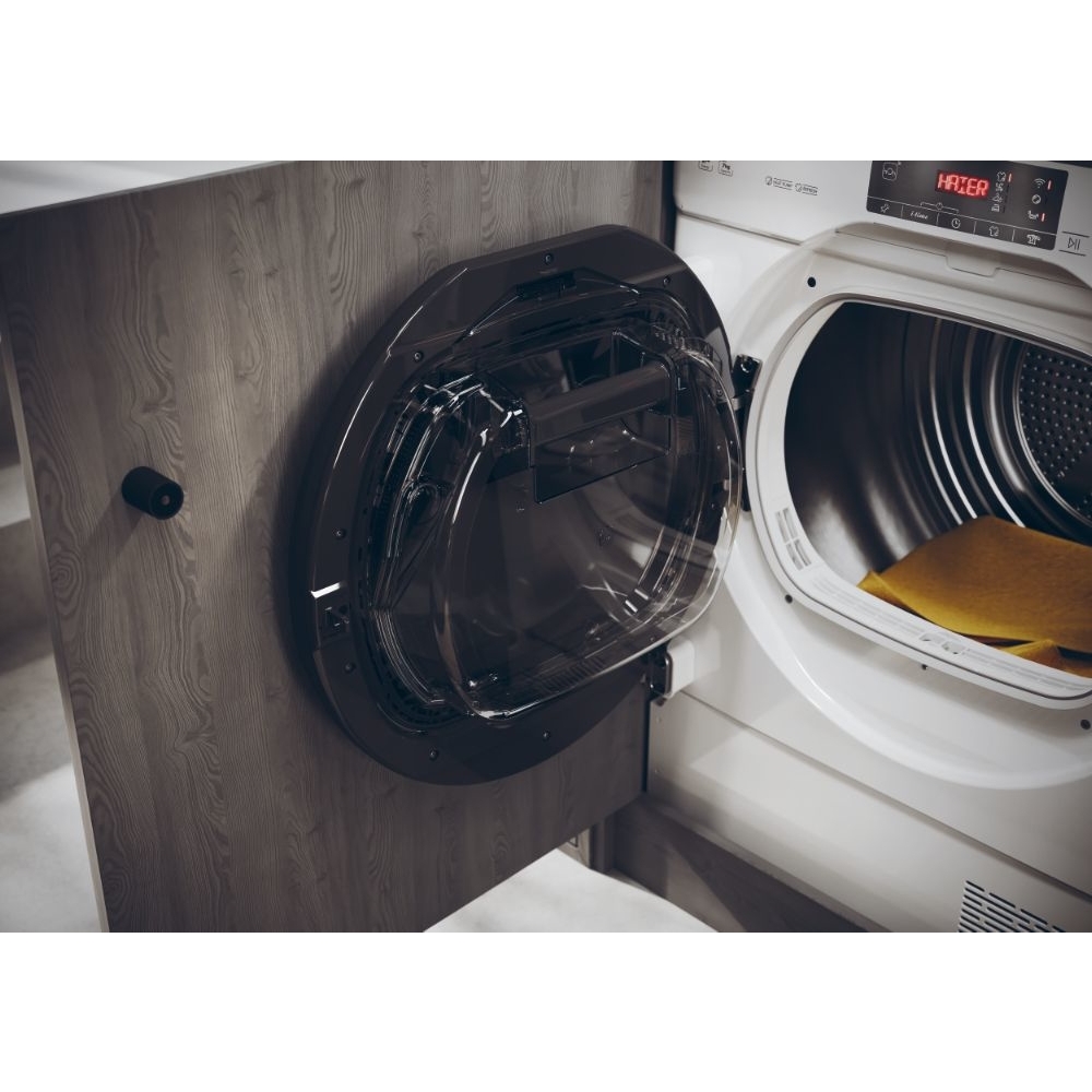 Haier HDBI H7A2TBEX-80 Series 6 Integrated Heat Pump Dryer, 7kg, White, A++ Rated