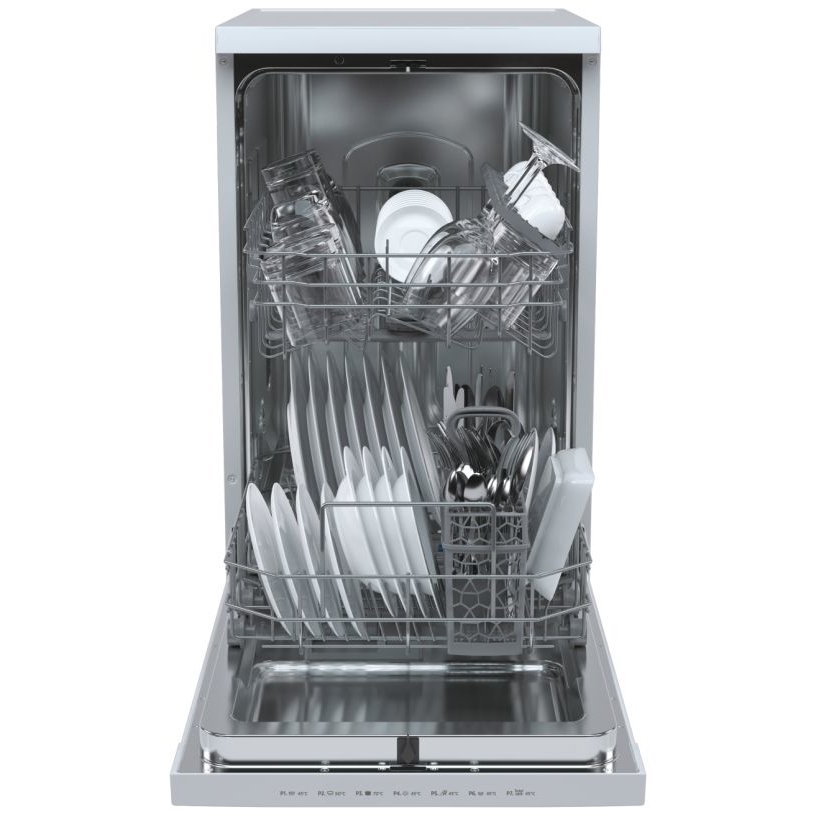 Hoover HDPH 2D1049W Slimline Dishwasher, 10 Place Settings, White, E Rated