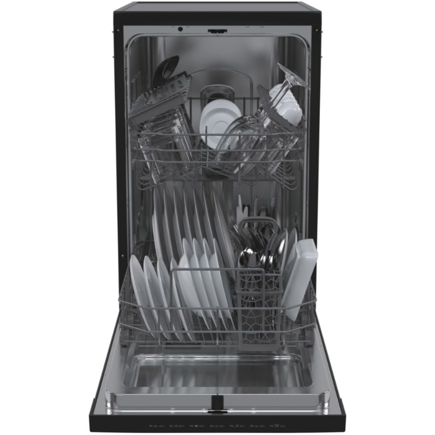 Hoover HDPH 2D1049B-80 Slimline Dishwasher, 10 Place Settings, Black, E Rated