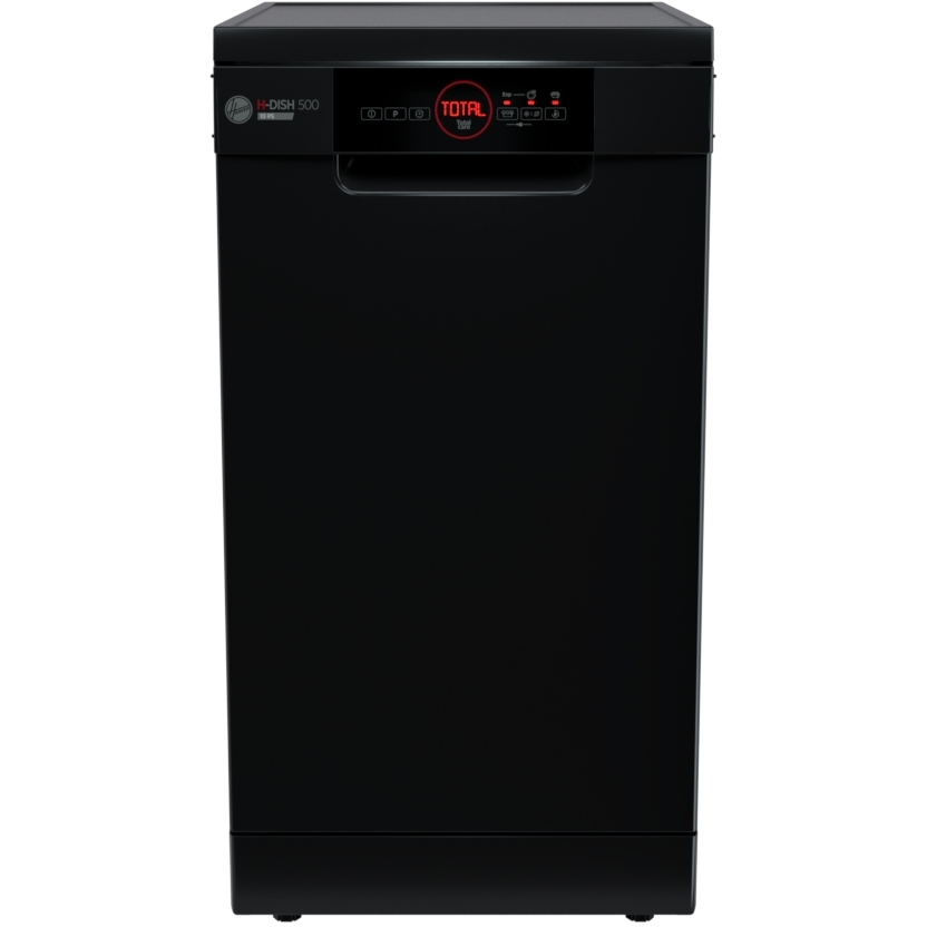 Hoover HDPH 2D1049B-80 Slimline Dishwasher, 10 Place Settings, Black, E Rated