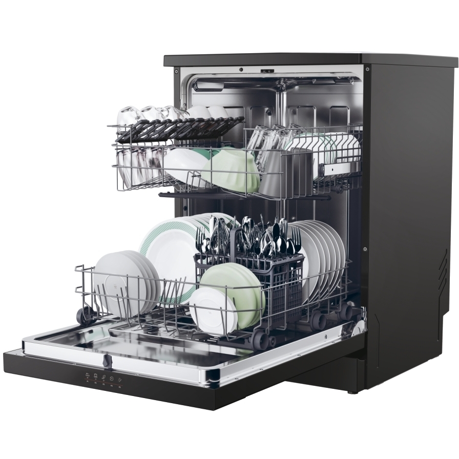 Hoover HF 3C7L0B-80 Dishwasher, 13 Place Settings, Black, C Rated