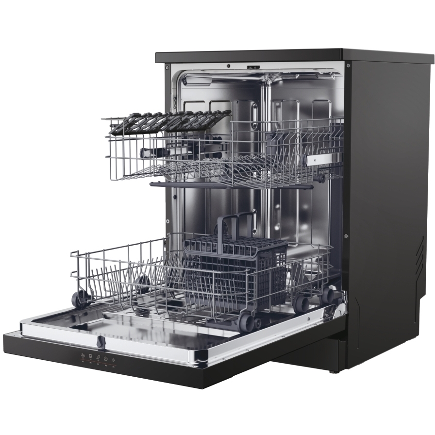 Hoover HF 3C7L0B-80 Dishwasher, 13 Place Settings, Black, C Rated