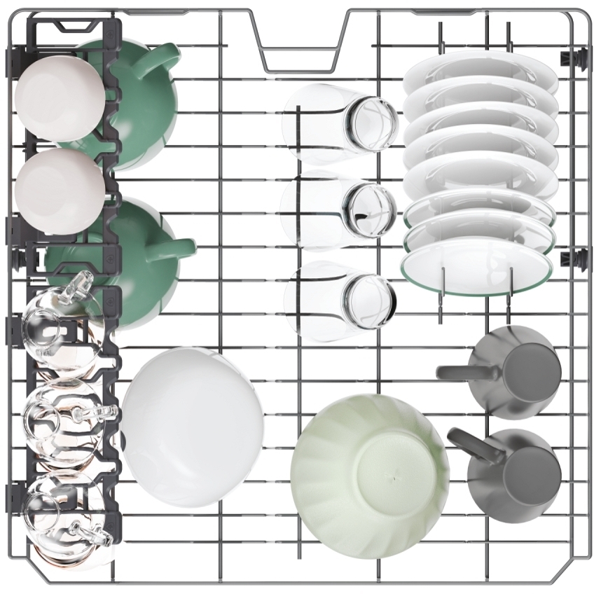 Hoover HF 3C7L0B-80 Dishwasher, 13 Place Settings, Black, C Rated