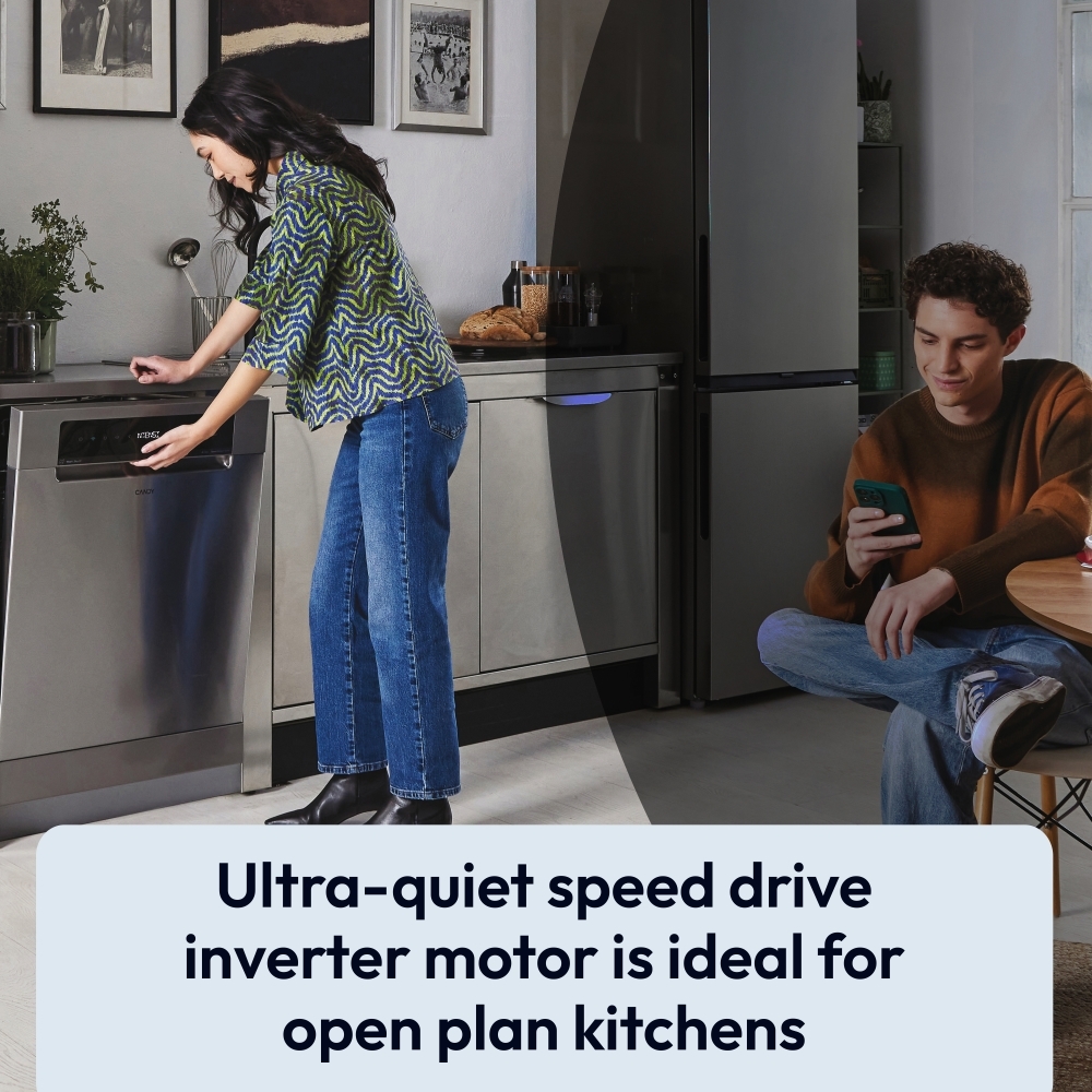 Candy CF3C9E0B-80 Dishwasher, 13 Place Settings, Black, C Rated