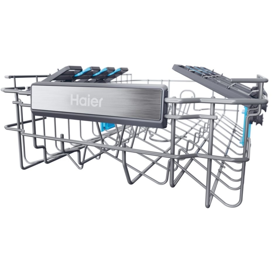 Haier XF1C3TB1FW-80 Slimline Dishwasher, 8 Place Settings, White, C Rated