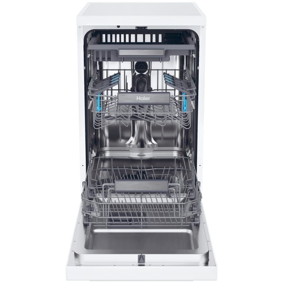 Haier XF1C3TB1FW-80 Slimline Dishwasher, 8 Place Settings, White, C Rated