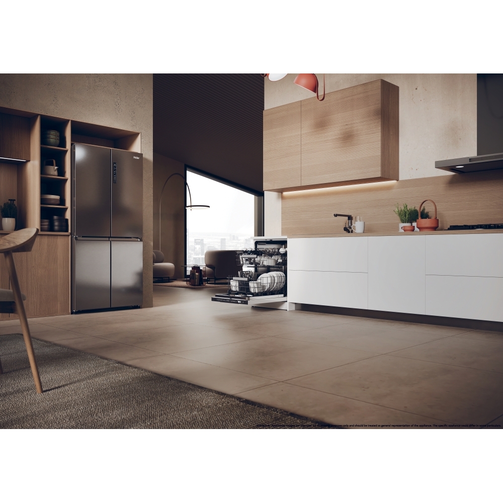 Haier XF 5C7M0W-80 Dishwasher, 15 Place Settings, White, C Rated