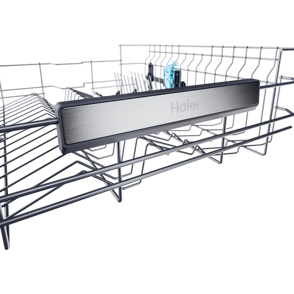 Haier XF 5C7M0W-80 Dishwasher, 15 Place Settings, White, C Rated