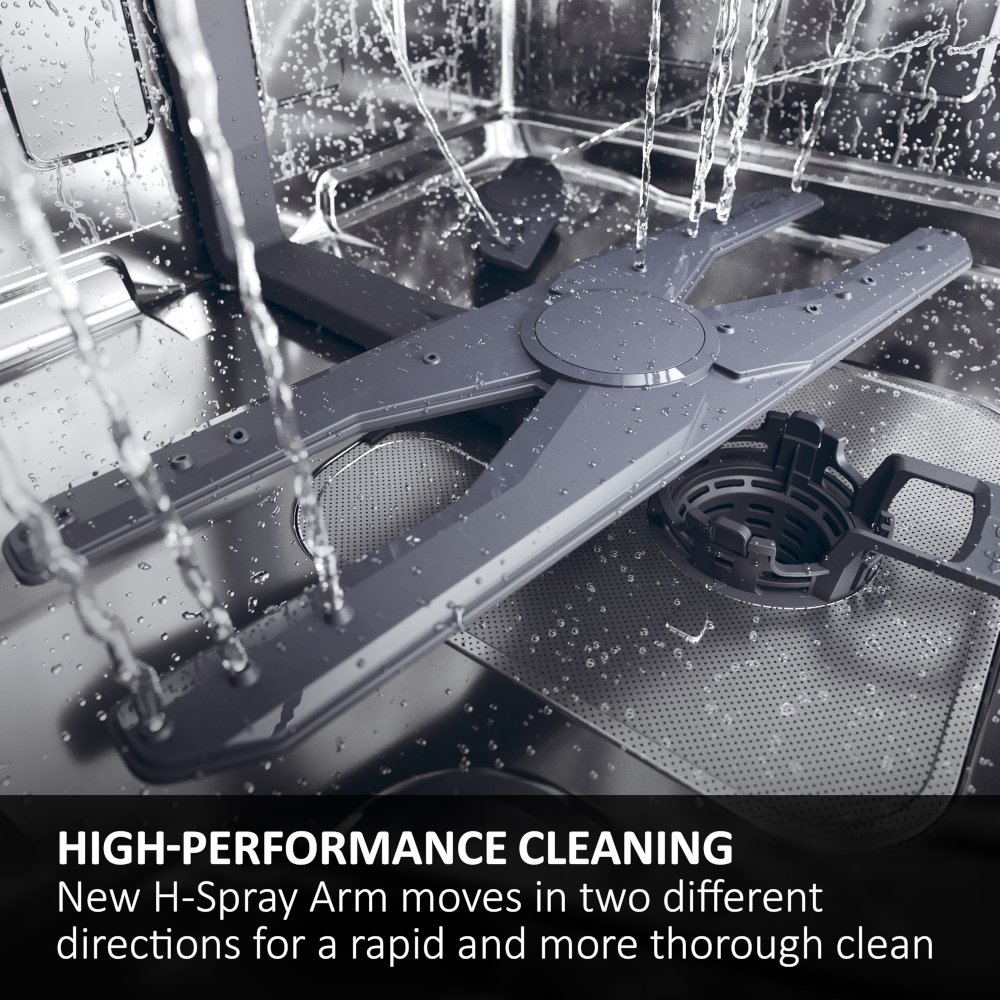 Haier XF 5C7M0W-80 Dishwasher, 15 Place Settings, White, C Rated