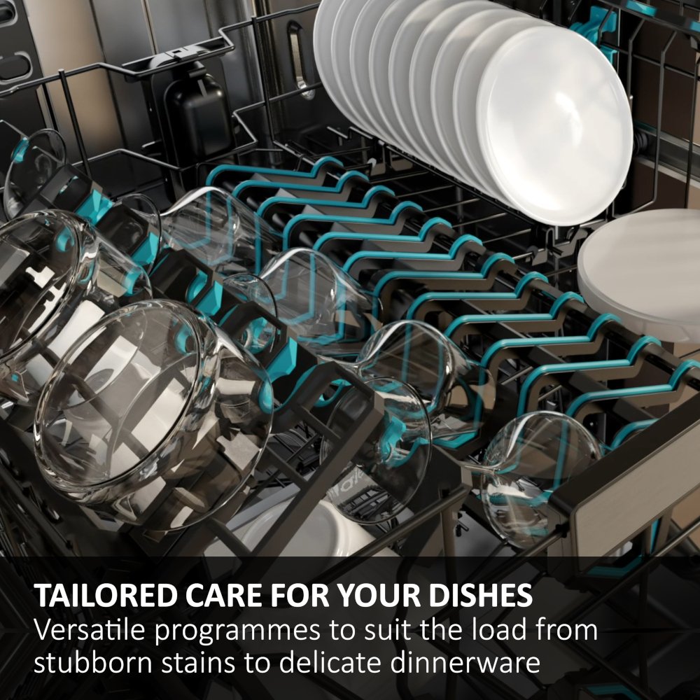 Haier XF 5C7M0W-80 Dishwasher, 15 Place Settings, White, C Rated